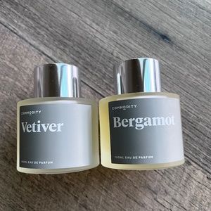 Commodity Perfumes: Vetiver and Bergamot